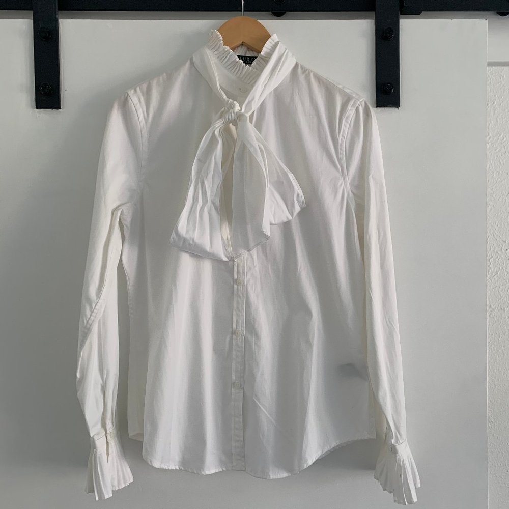 Ralph Lauren Button Down Shirt with Tie